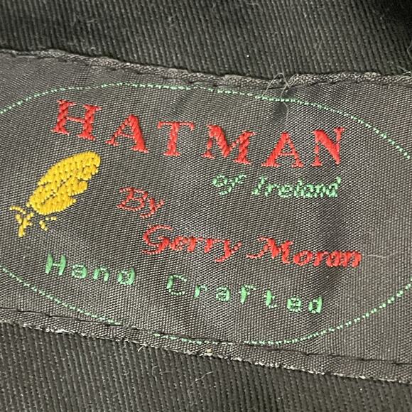 VTG Hatman of Ireland Wax Cotton Hat Tweed Wool Herringbone Twist Sz Unisex Med main image 10